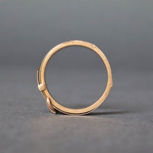 Load image into Gallery viewer, Antique Victorian buckle band with compartment in 18ct gold