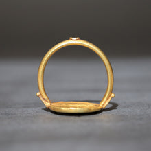 Load image into Gallery viewer, Ring depicting ancient Greek coin, Agathocles & Zeus in 18ct gold