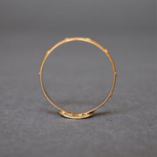Load image into Gallery viewer, Antique French rosary ring with enamel cross appliqué in 18ct gold
