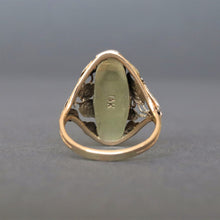 Load image into Gallery viewer, Antique pearl & moonstone ring in 14ct white & yellow gold