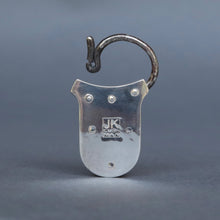 Load image into Gallery viewer, Silver padlock with diamond anchor applique
