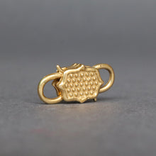 Load image into Gallery viewer, Handmade double-ended padlock connector in bronze

