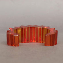Load image into Gallery viewer, Vintage mid-century &#39;Prystal&#39; Bakelite cuff in burnt orange
