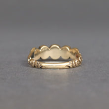 Load image into Gallery viewer, Antique Georgian era five stone garnet stacking ring in 14ct gold
