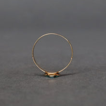 Load image into Gallery viewer, Antique Victorian turquoise pinky ring with pansy motif in 9ct gold
