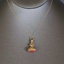 Load image into Gallery viewer, Antique Georgian intaglio fob with initials (MH, HM, HW, WH)
