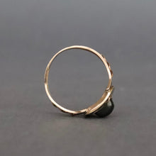 Load image into Gallery viewer, Antique Georgian era garnet ring with enamel in 9ct gold
