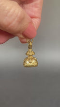 Load and play video in Gallery viewer, Antique Georgian intaglio fob with initials (MH, HM, HW, WH)
