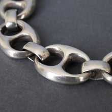 Load image into Gallery viewer, Vintage Italian mariner link bracelet in silver
